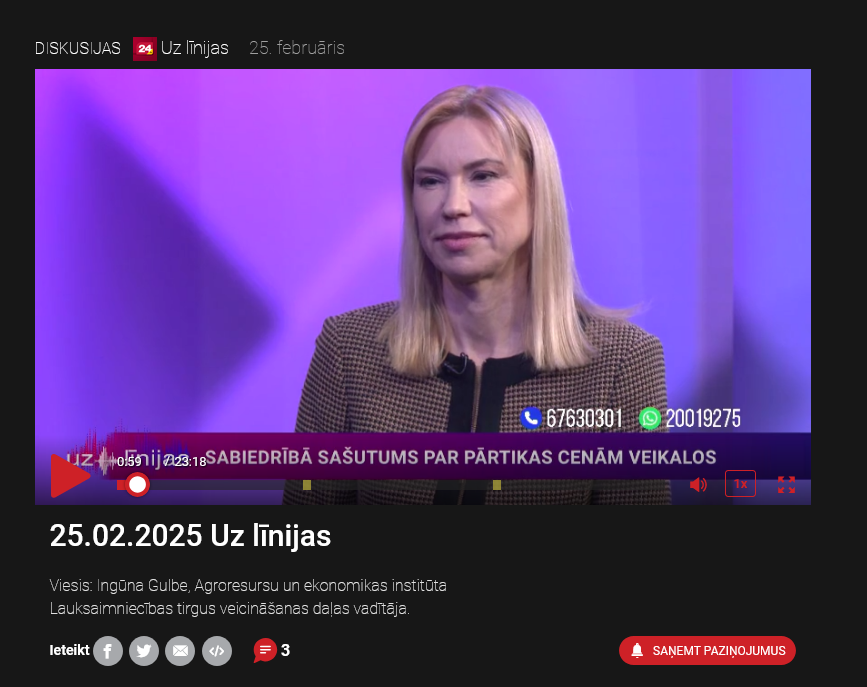 Uz līnijas